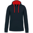 K446 - Sweat-shirt capuche contrastée homme - Occifloc