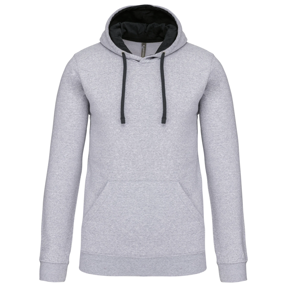 K446 - Sweat-shirt capuche contrastée homme - Occifloc