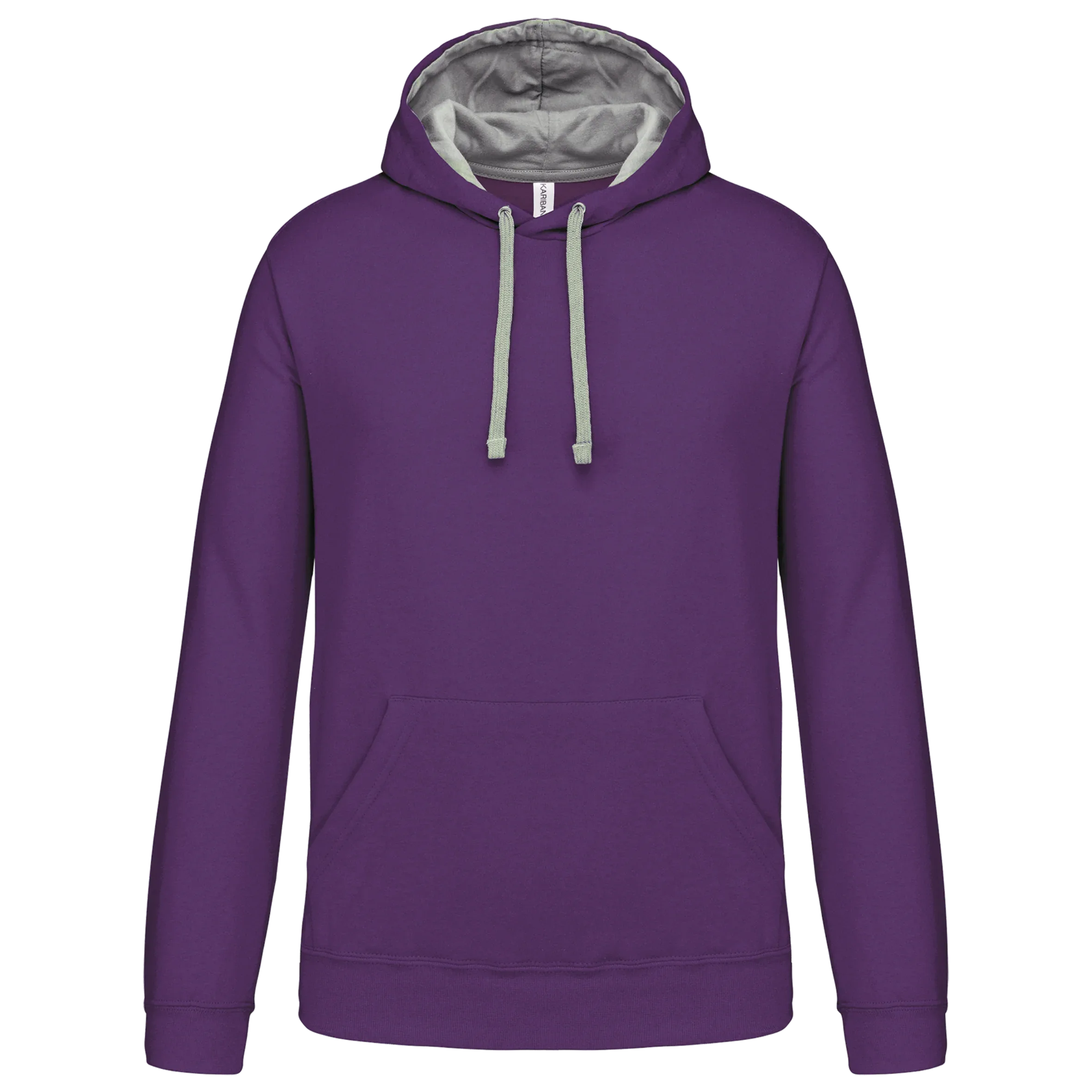 K446 - Sweat-shirt capuche contrastée homme - Occifloc