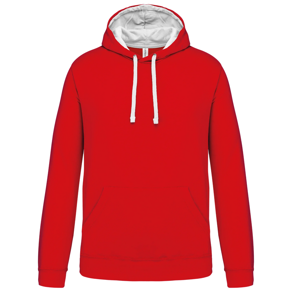 K446 - Sweat-shirt capuche contrastée homme - Occifloc