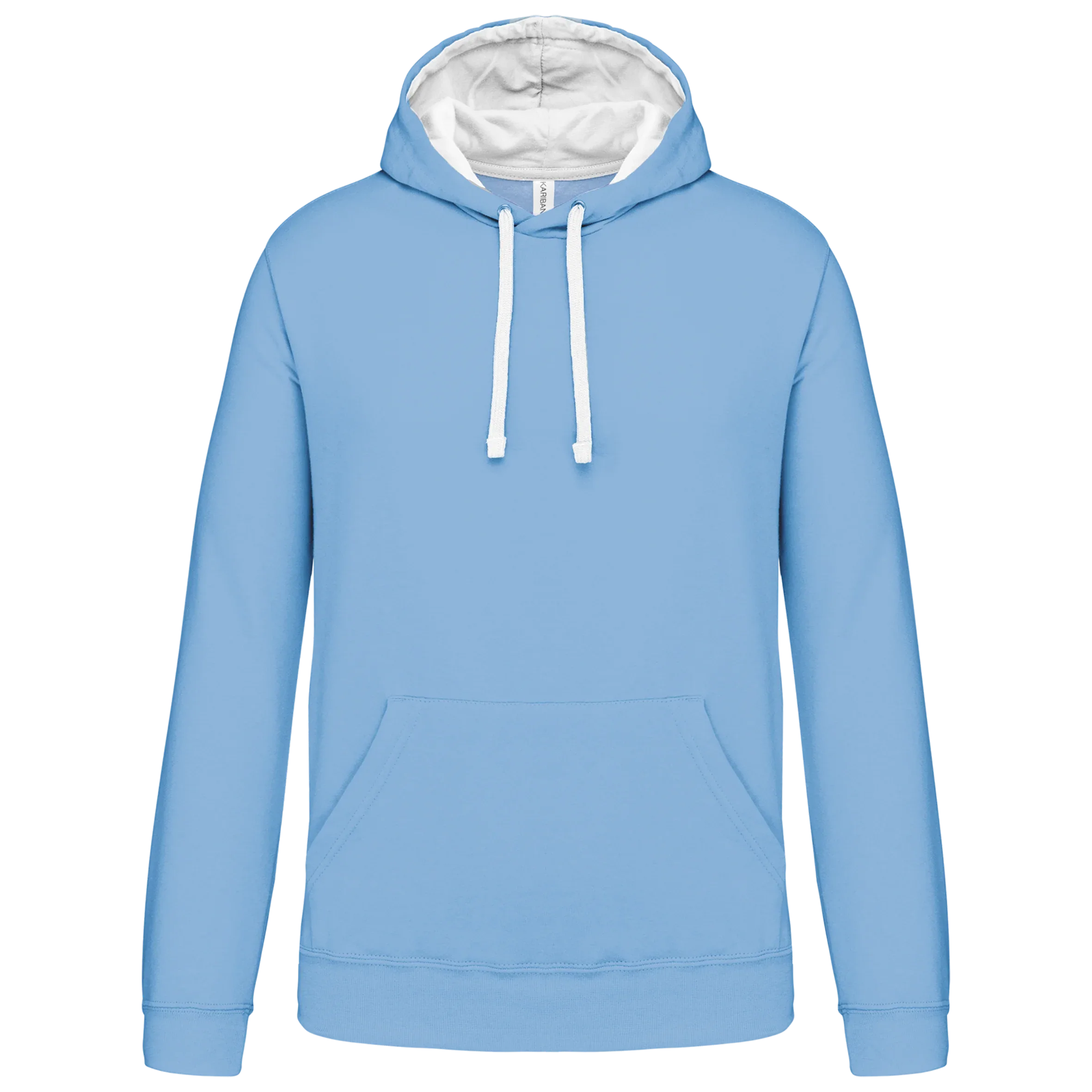K446 - Sweat-shirt capuche contrastée homme - Occifloc