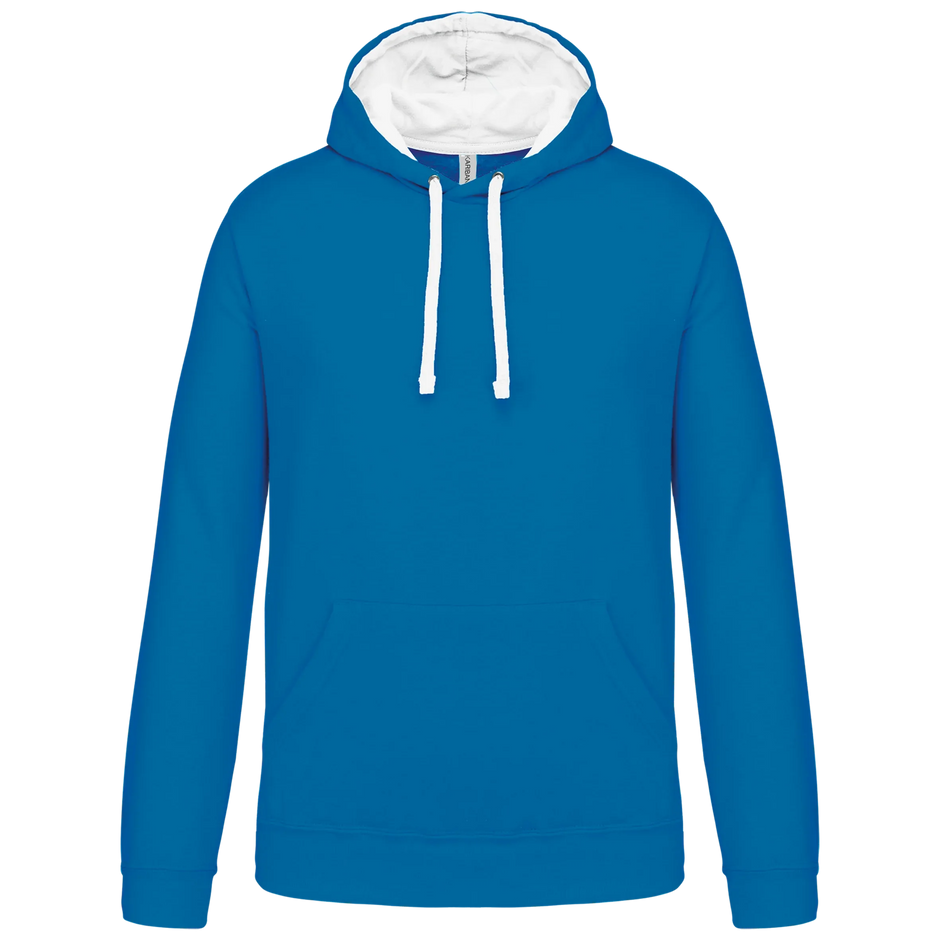 K446 - Sweat-shirt capuche contrastée homme - Occifloc