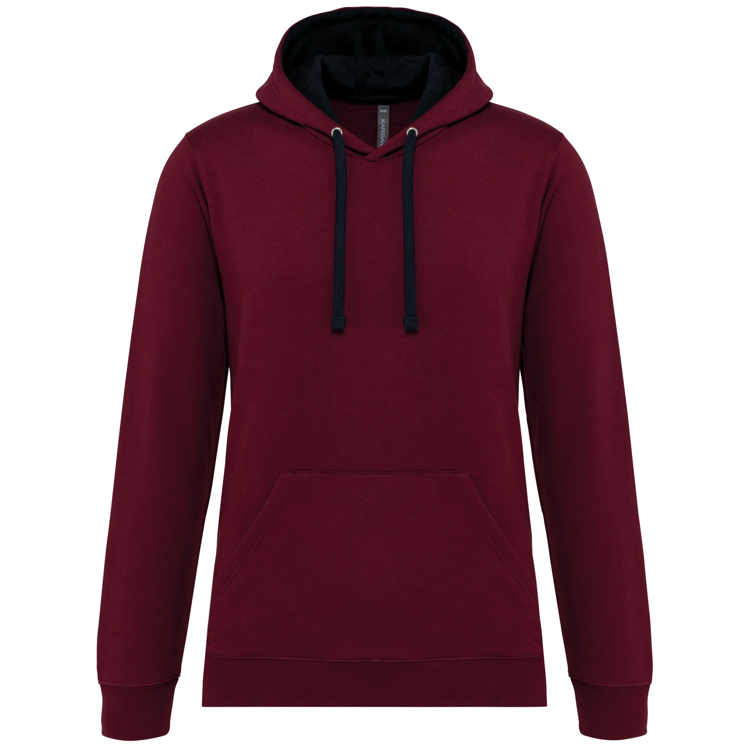 K446 - Sweat-shirt capuche contrastée homme - Occifloc