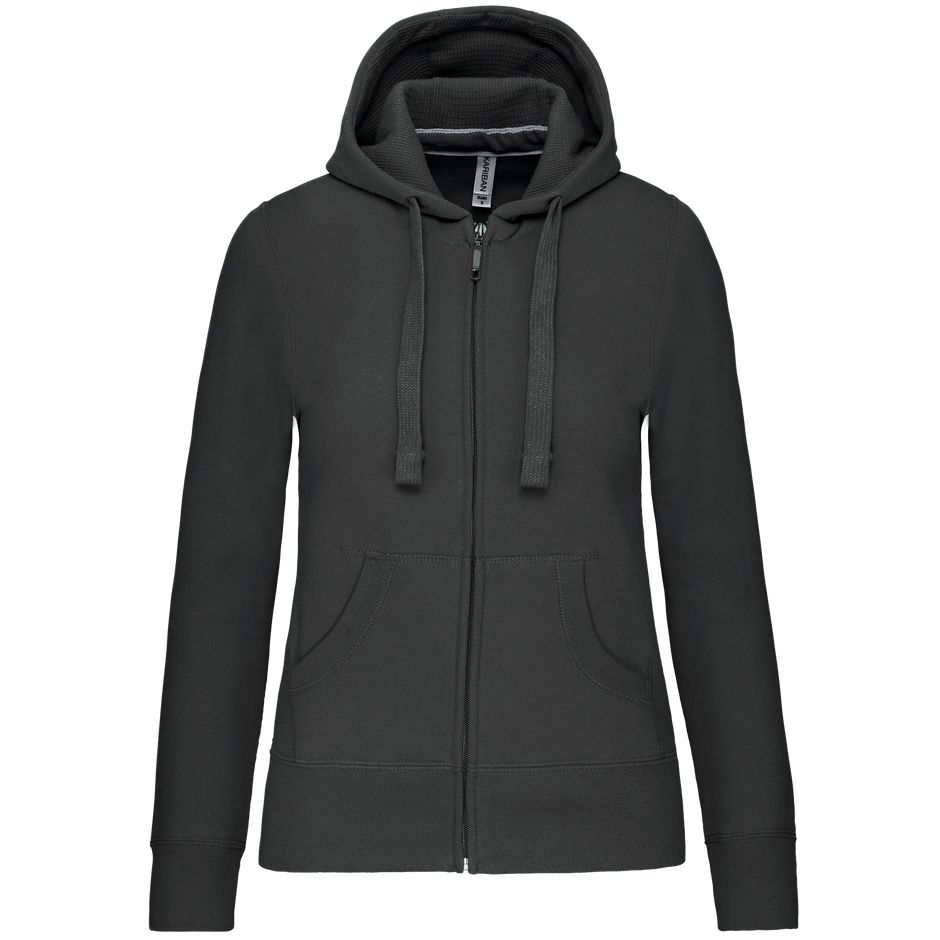 K464 - Sweat-shirt zippé capuche femme - Occifloc