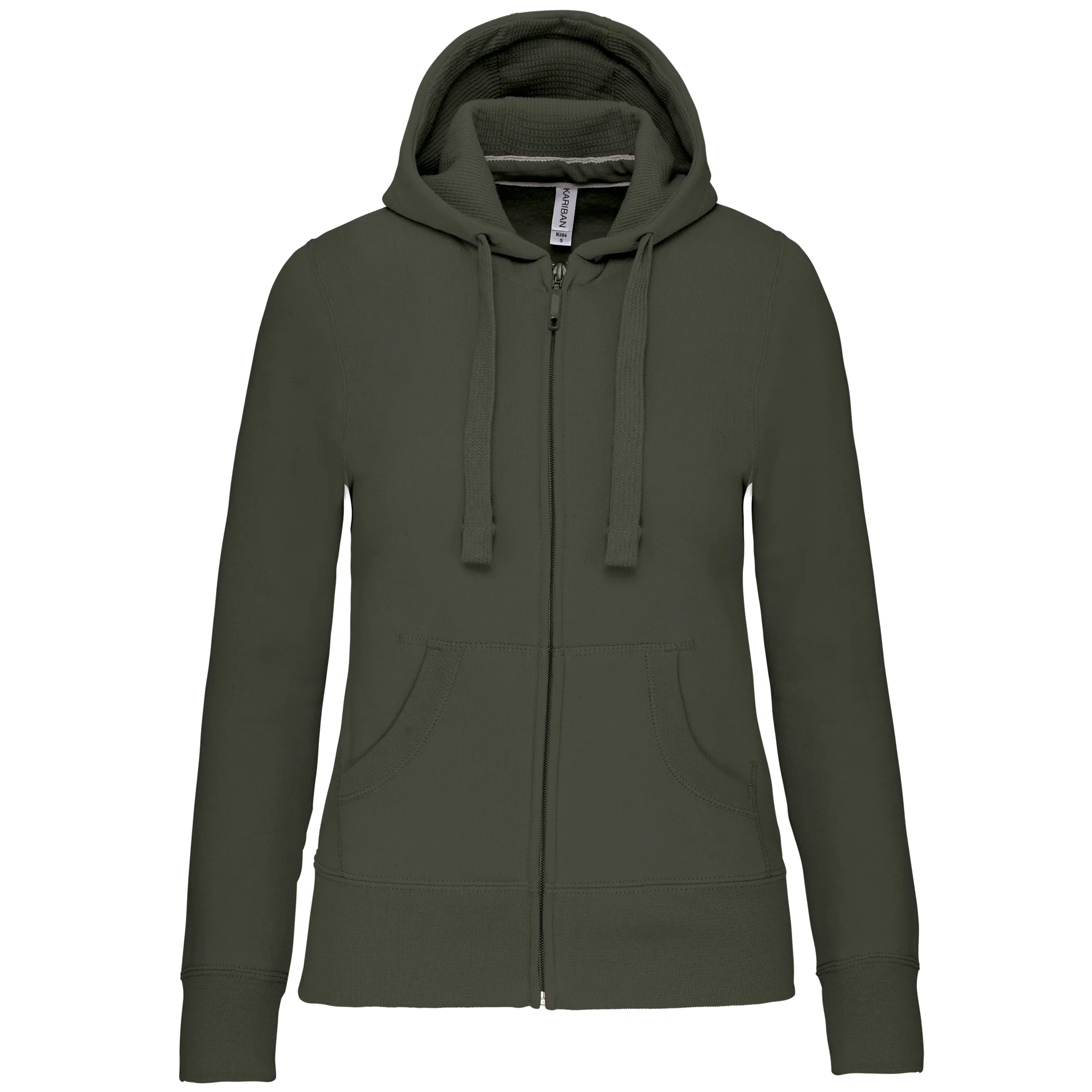K464 - Sweat-shirt zippé capuche femme - Occifloc