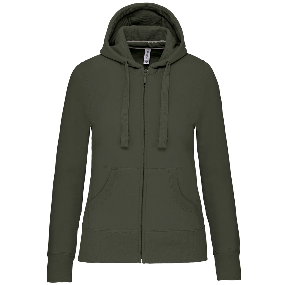 K464 - Sweat-shirt zippé capuche femme - Occifloc