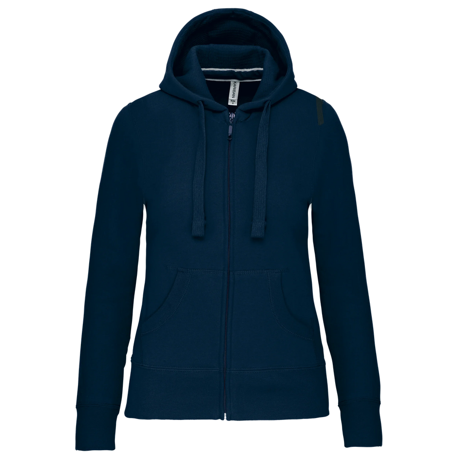 K464 - Sweat-shirt zippé capuche femme - Occifloc