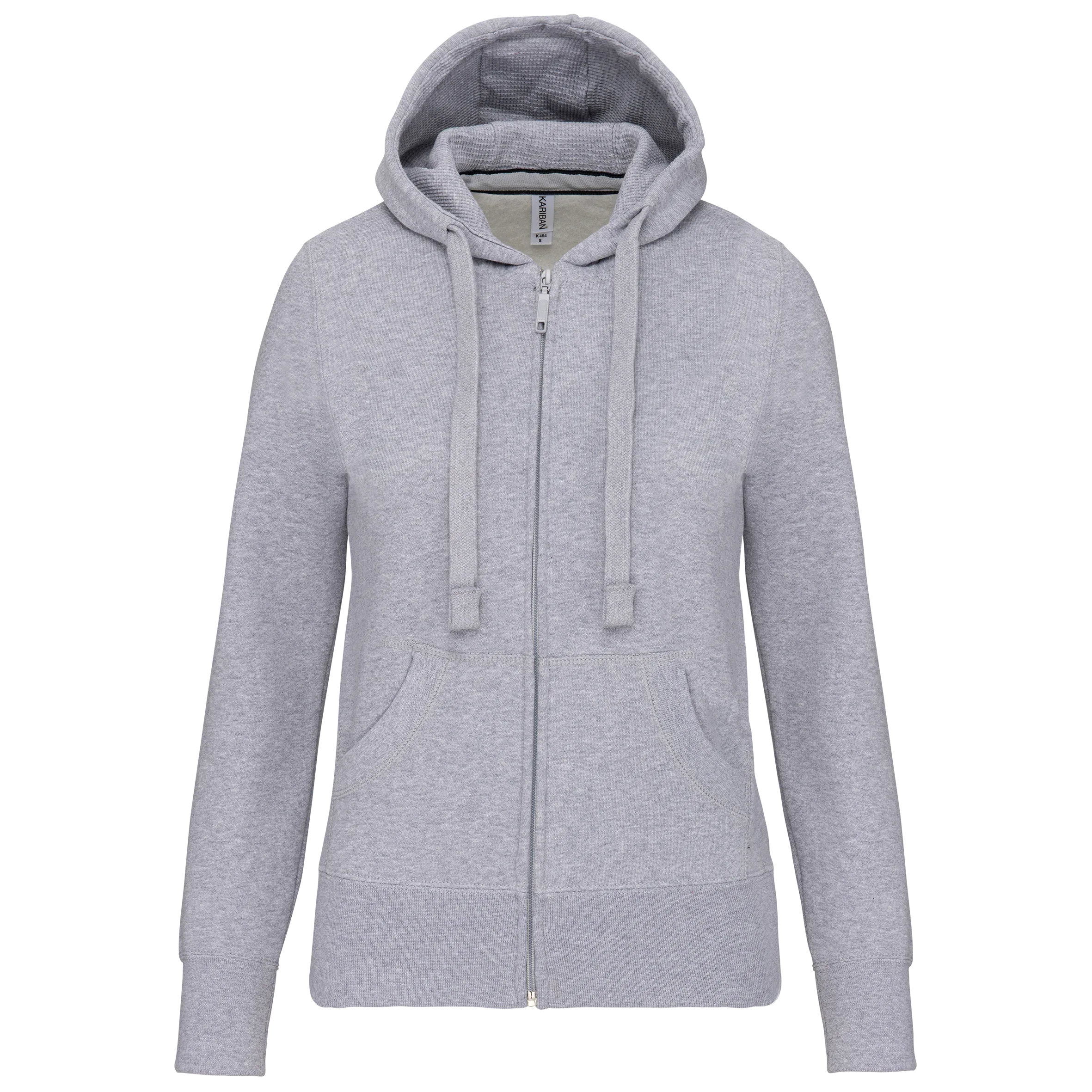 K464 - Sweat-shirt zippé capuche femme - Occifloc