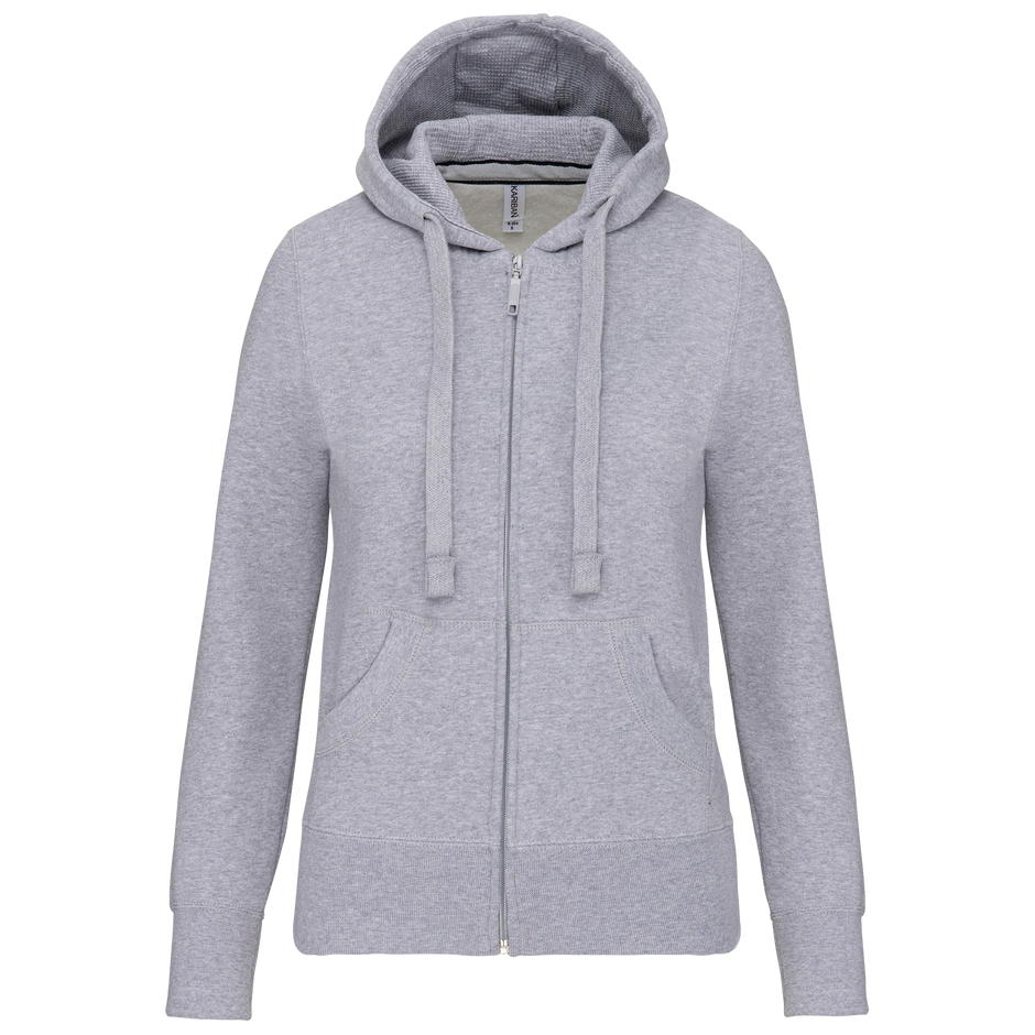 K464 - Sweat-shirt zippé capuche femme - Occifloc