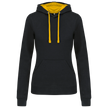 K465 - Sweat-shirt capuche contrastée femme - Occifloc