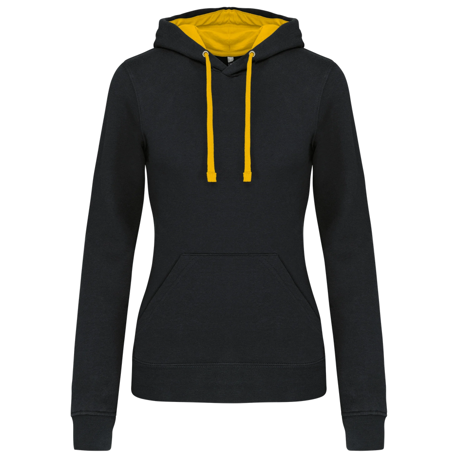 K465 - Sweat-shirt capuche contrastée femme - Occifloc