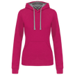 K465 - Sweat-shirt capuche contrastée femme - Occifloc