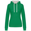 K465 - Sweat-shirt capuche contrastée femme - Occifloc