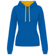 K465 - Sweat-shirt capuche contrastée femme - Occifloc