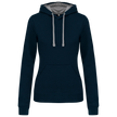 K465 - Sweat-shirt capuche contrastée femme - Occifloc