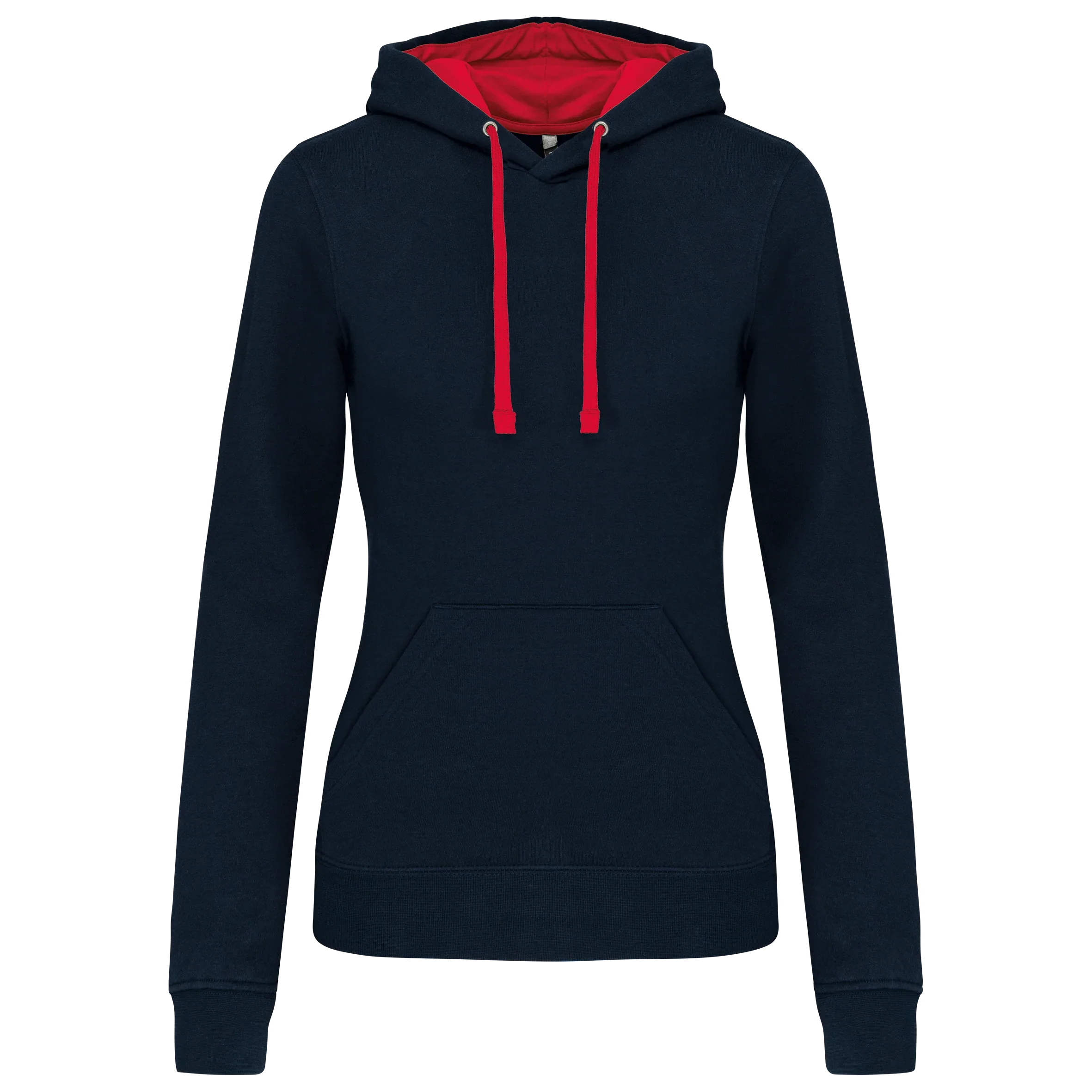 K465 - Sweat-shirt capuche contrastée femme - Occifloc