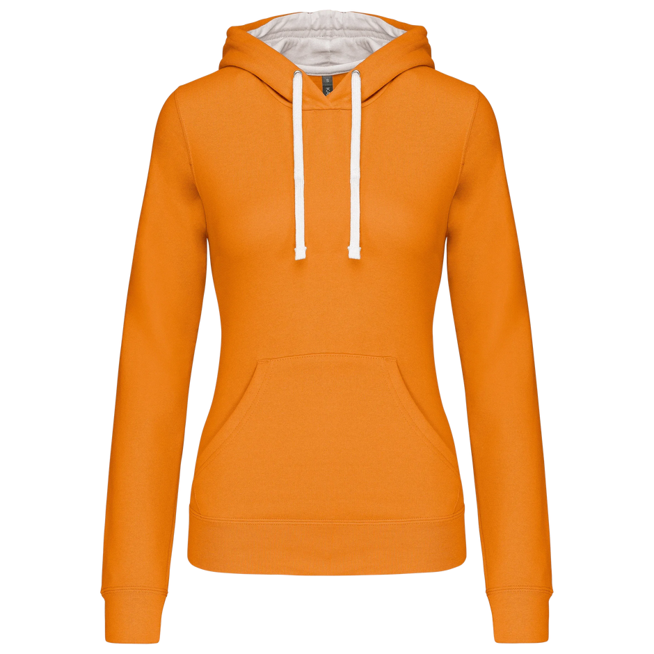 K465 - Sweat-shirt capuche contrastée femme - Occifloc