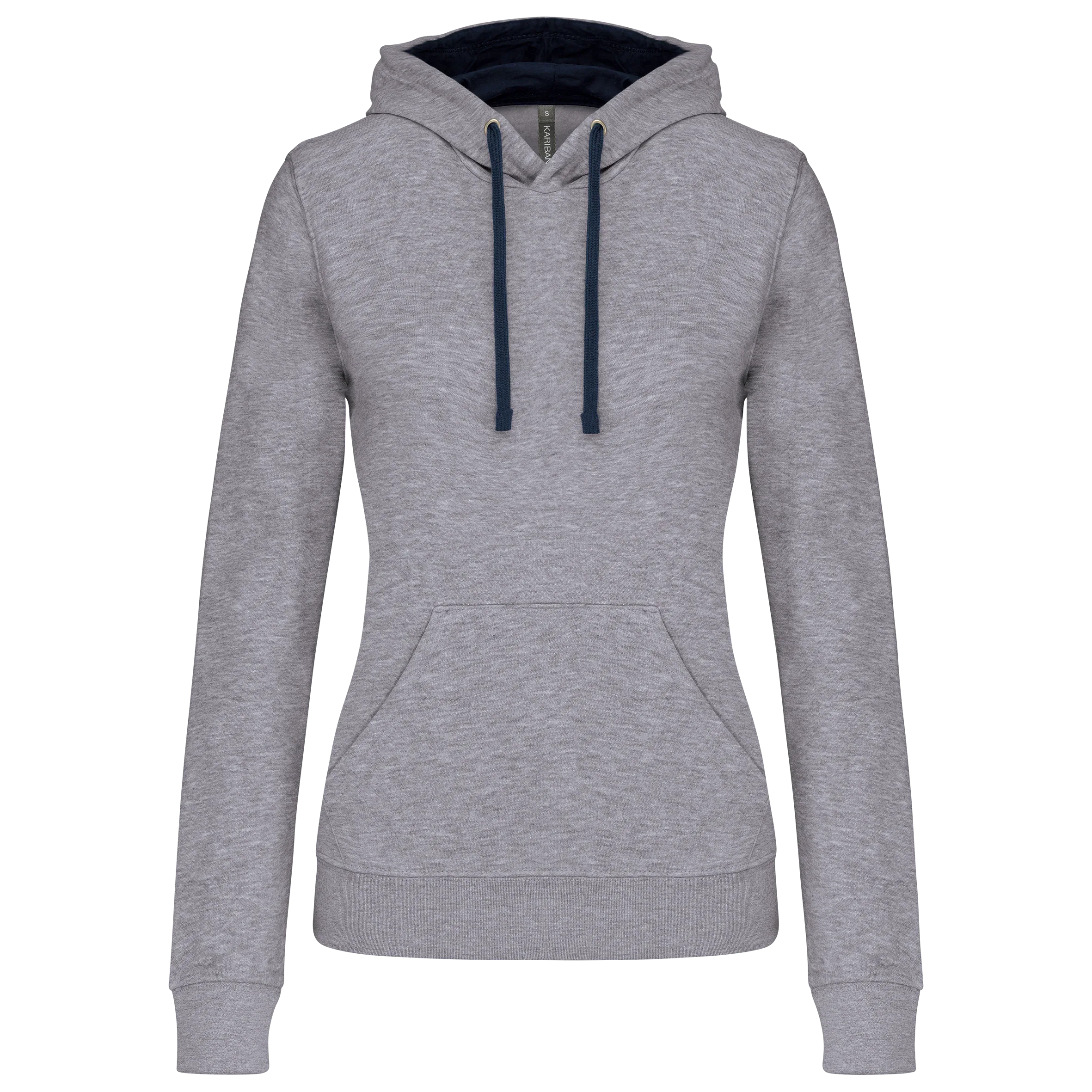 K465 - Sweat-shirt capuche contrastée femme - Occifloc