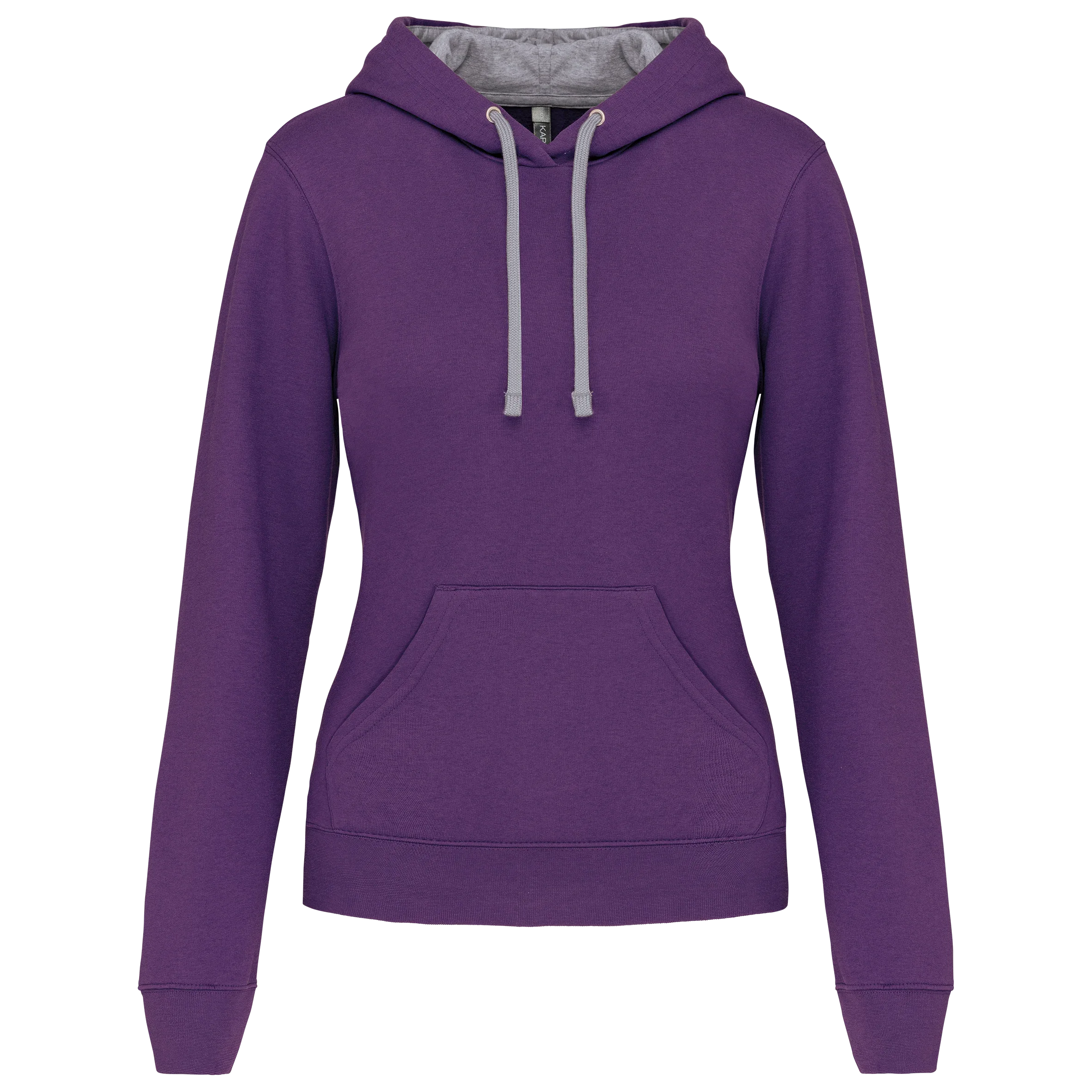 K465 - Sweat-shirt capuche contrastée femme - Occifloc