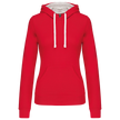 K465 - Sweat-shirt capuche contrastée femme - Occifloc