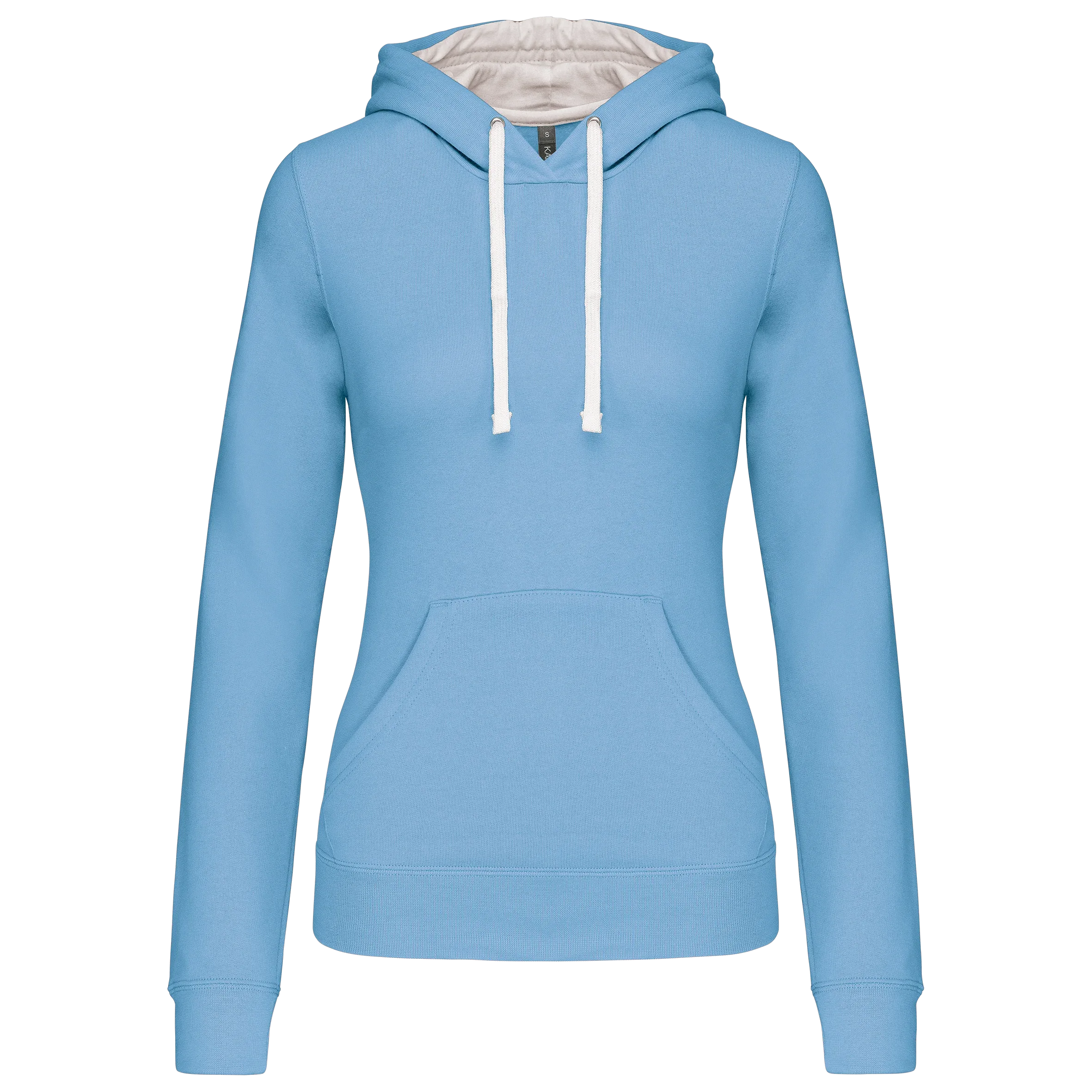 K465 - Sweat-shirt capuche contrastée femme - Occifloc