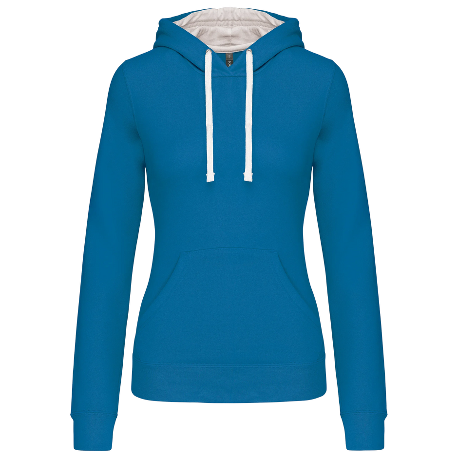 K465 - Sweat-shirt capuche contrastée femme - Occifloc