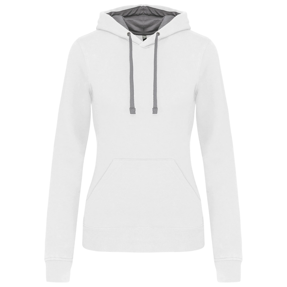 K465 - Sweat-shirt capuche contrastée femme - Occifloc