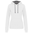 K465 - Sweat-shirt capuche contrastée femme - Occifloc