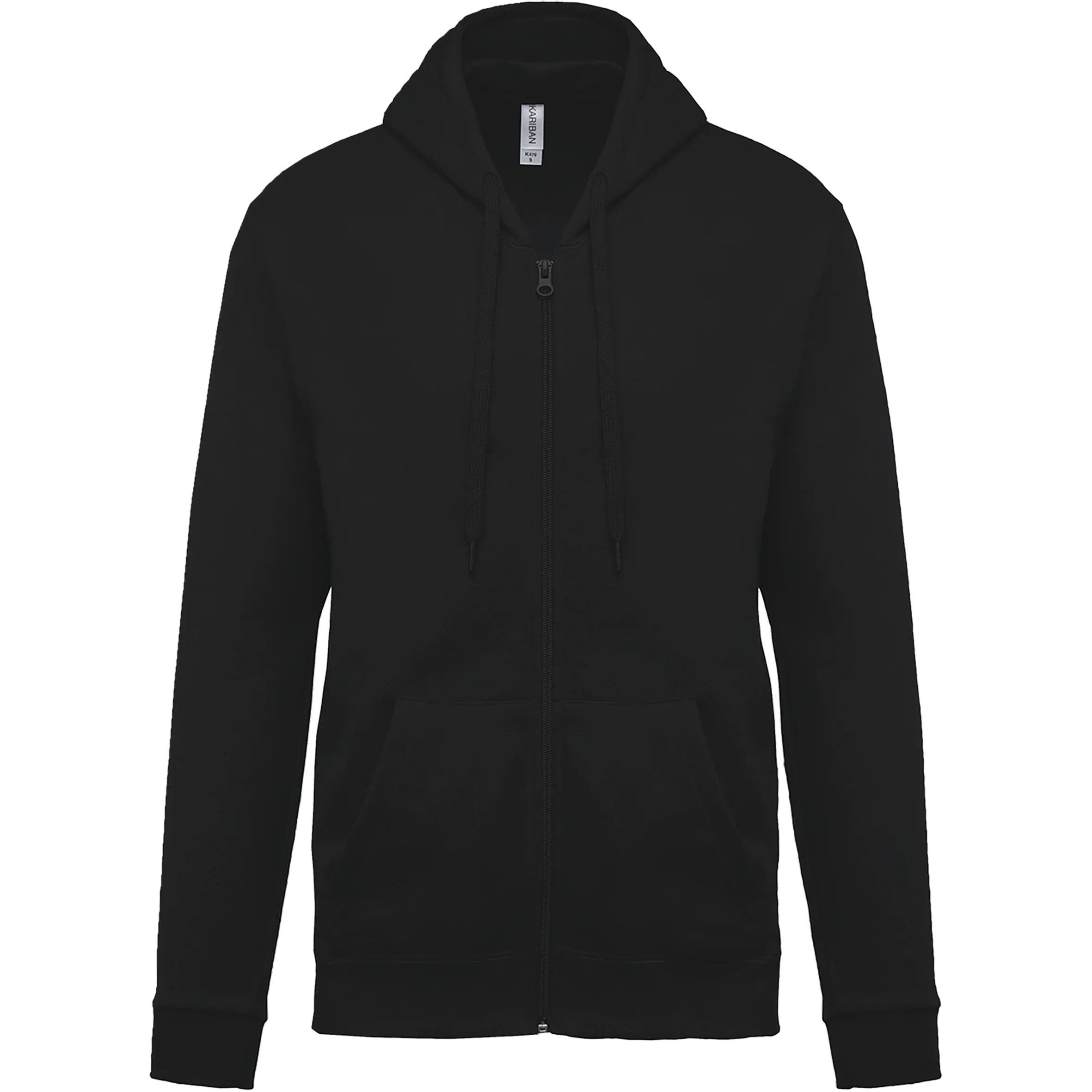 K479 - Sweat-shirt zippé capuche unisexe - Occifloc