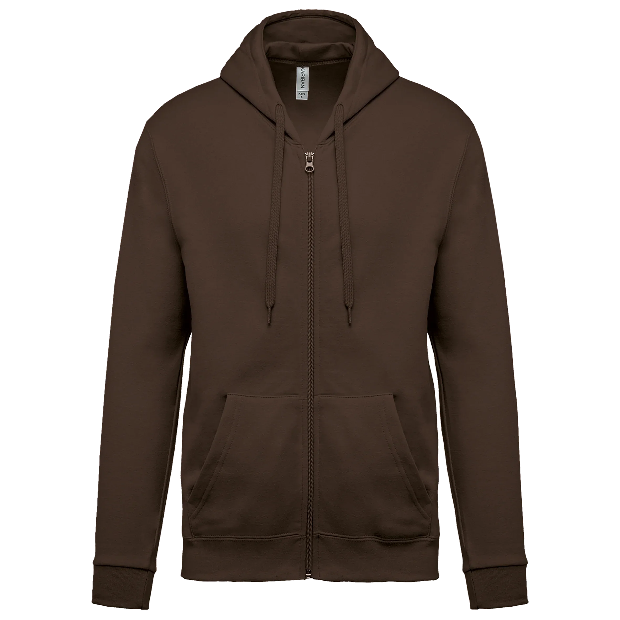 K479 - Sweat-shirt zippé capuche unisexe - Occifloc