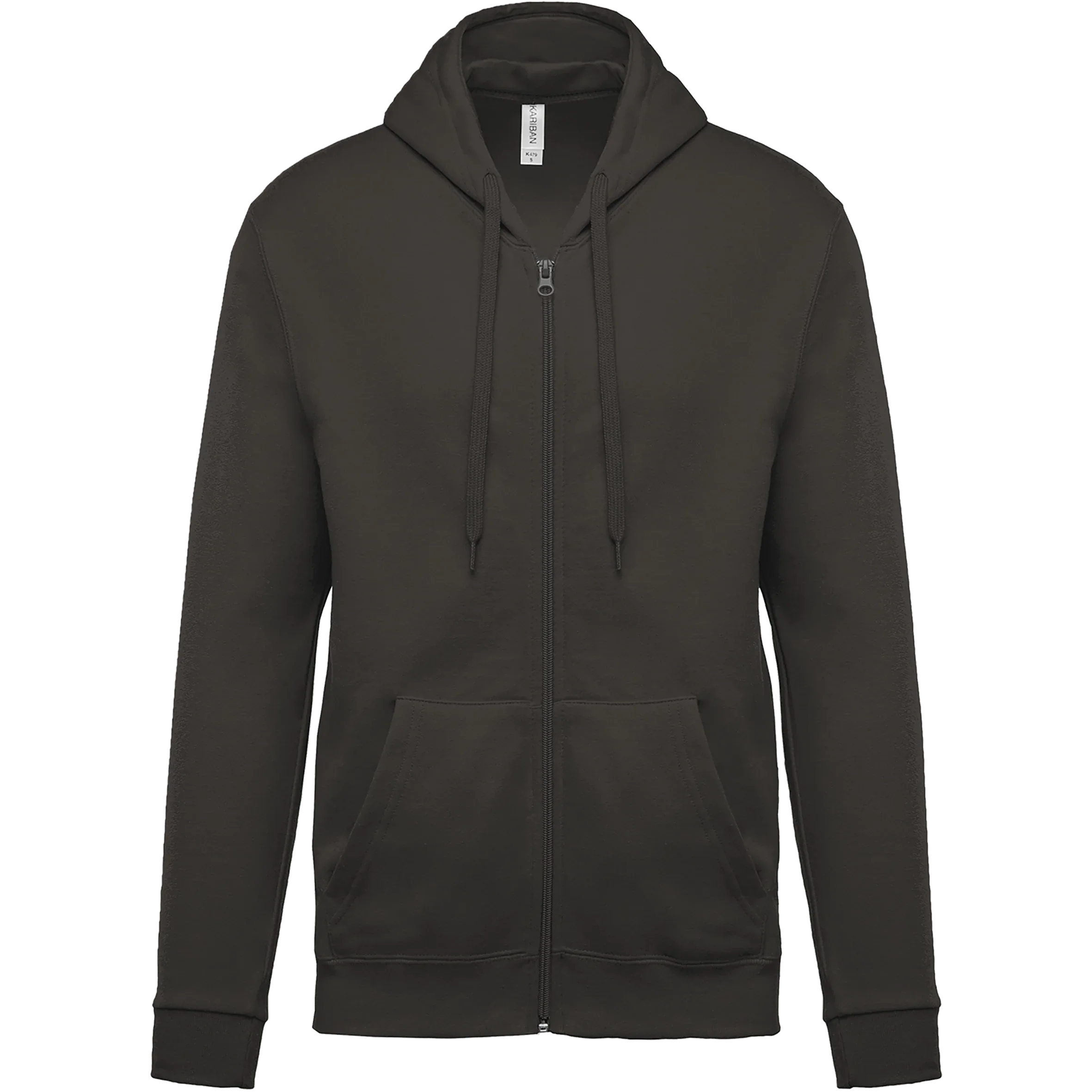K479 - Sweat-shirt zippé capuche unisexe - Occifloc