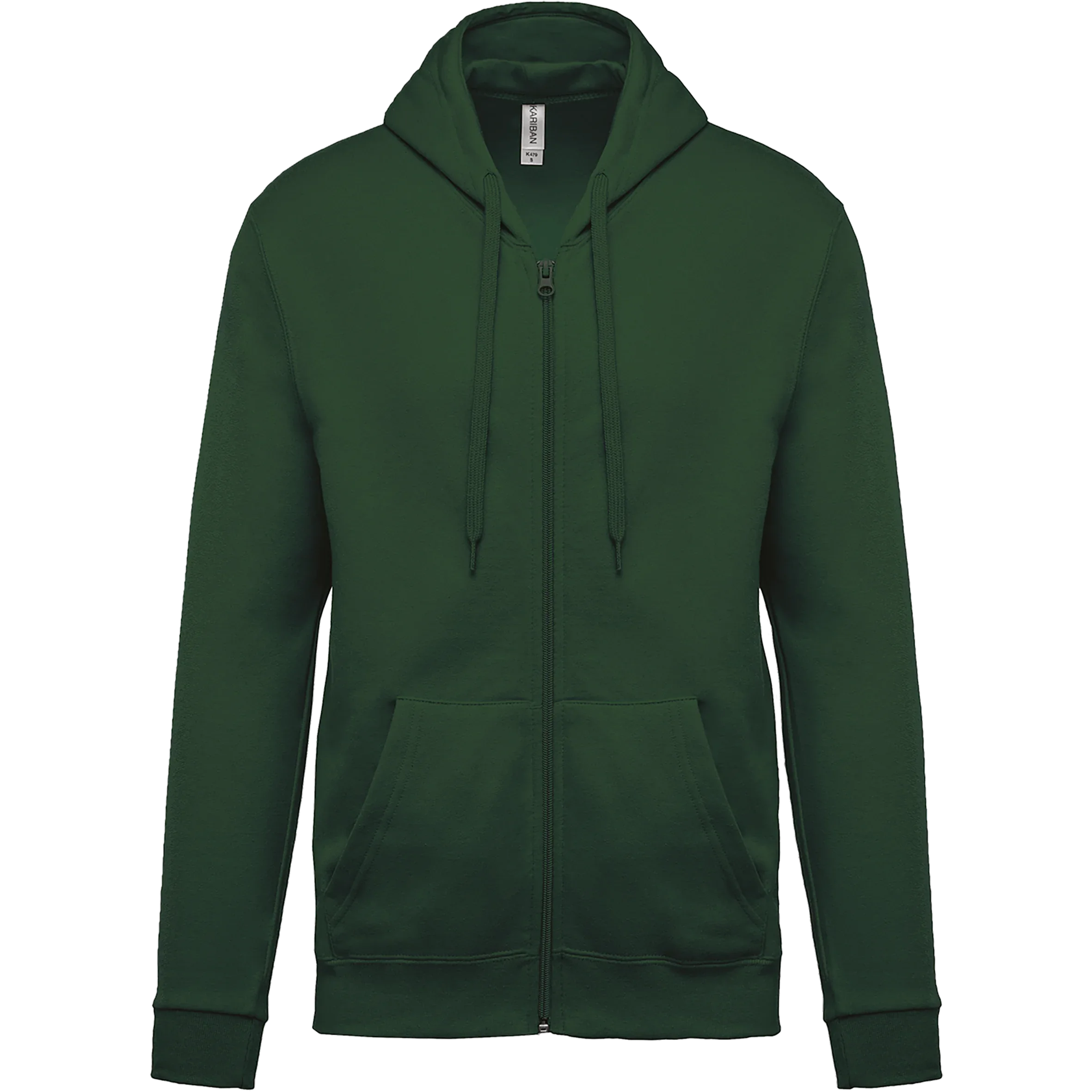K479 - Sweat-shirt zippé capuche unisexe - Occifloc