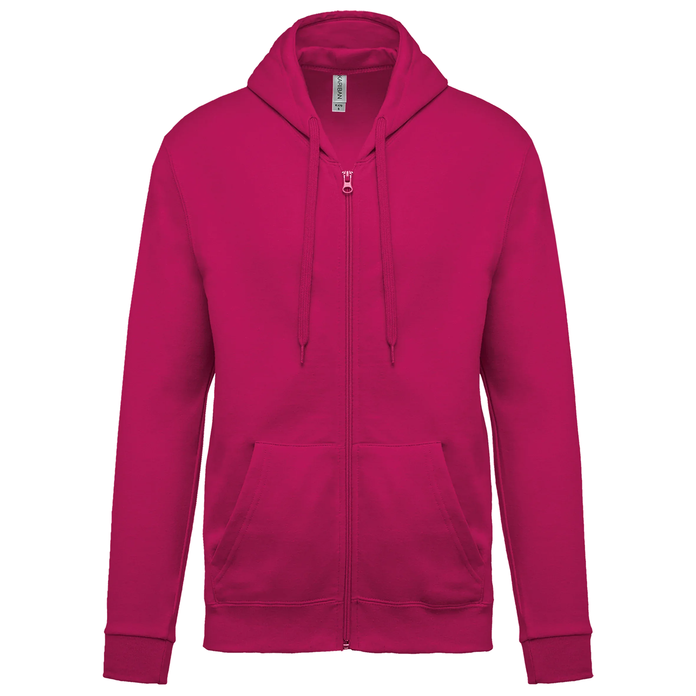 K479 - Sweat-shirt zippé capuche unisexe - Occifloc