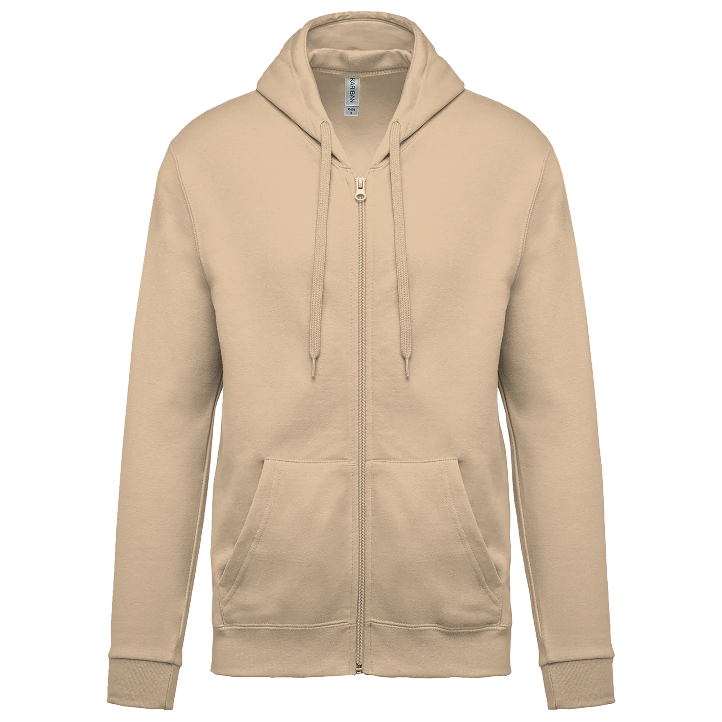 K479 - Sweat-shirt zippé capuche unisexe - Occifloc