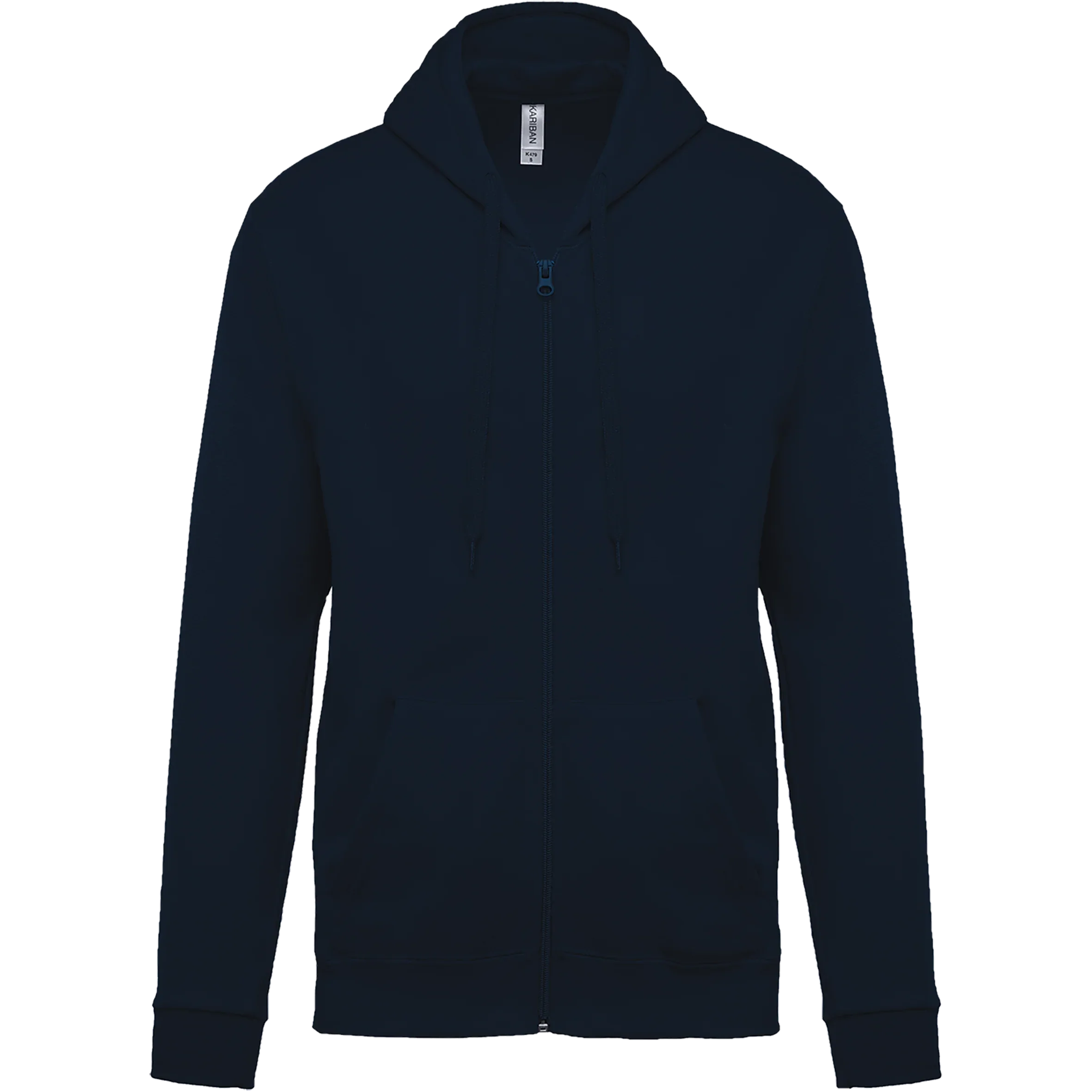K479 - Sweat-shirt zippé capuche unisexe - Occifloc