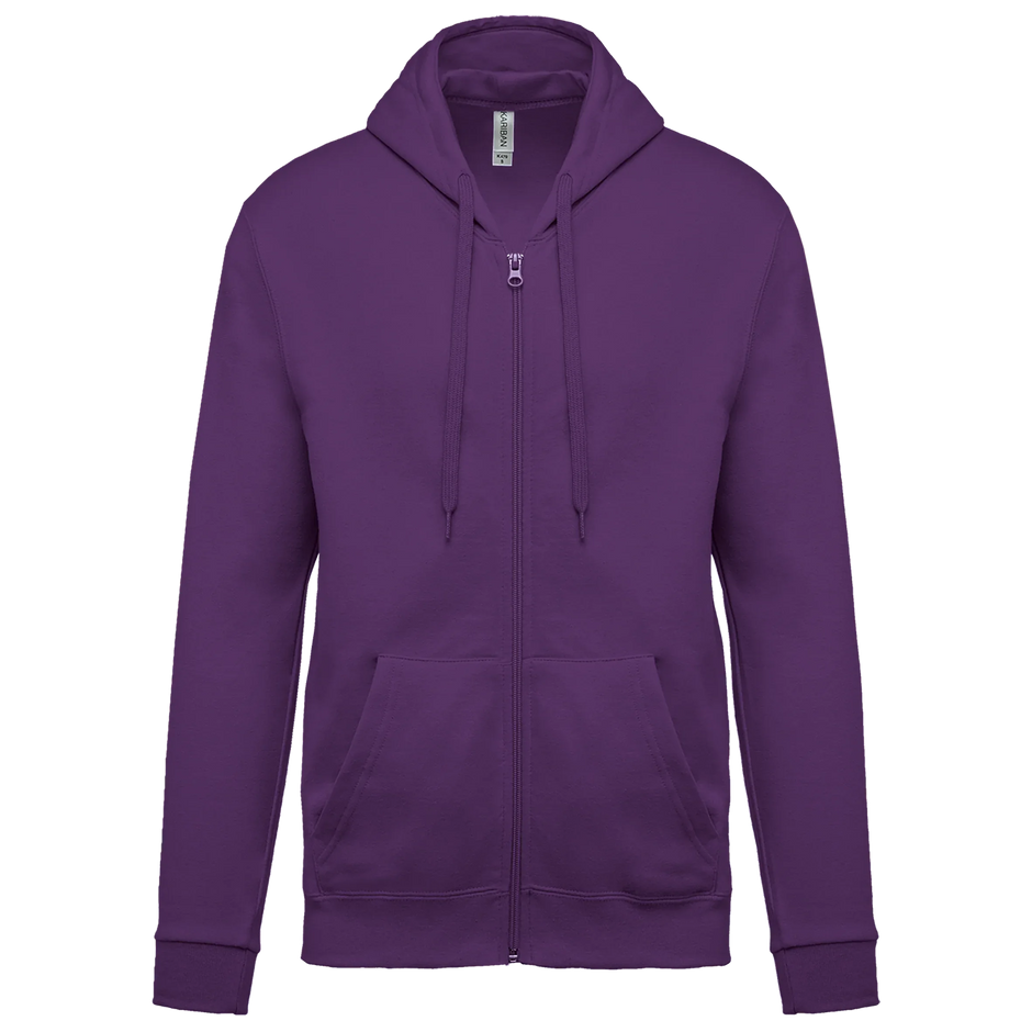 K479 - Sweat-shirt zippé capuche unisexe - Occifloc