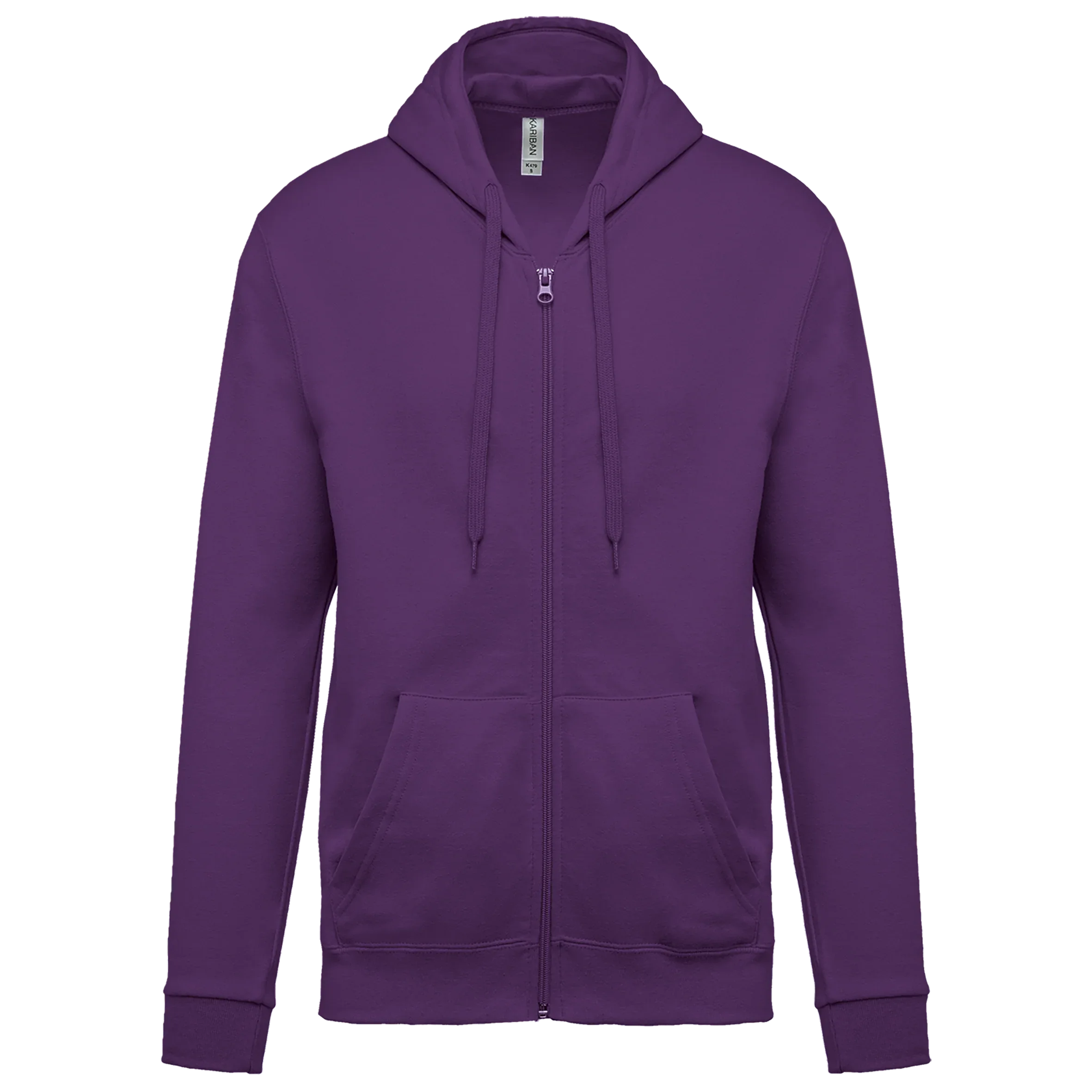 K479 - Sweat-shirt zippé capuche unisexe - Occifloc