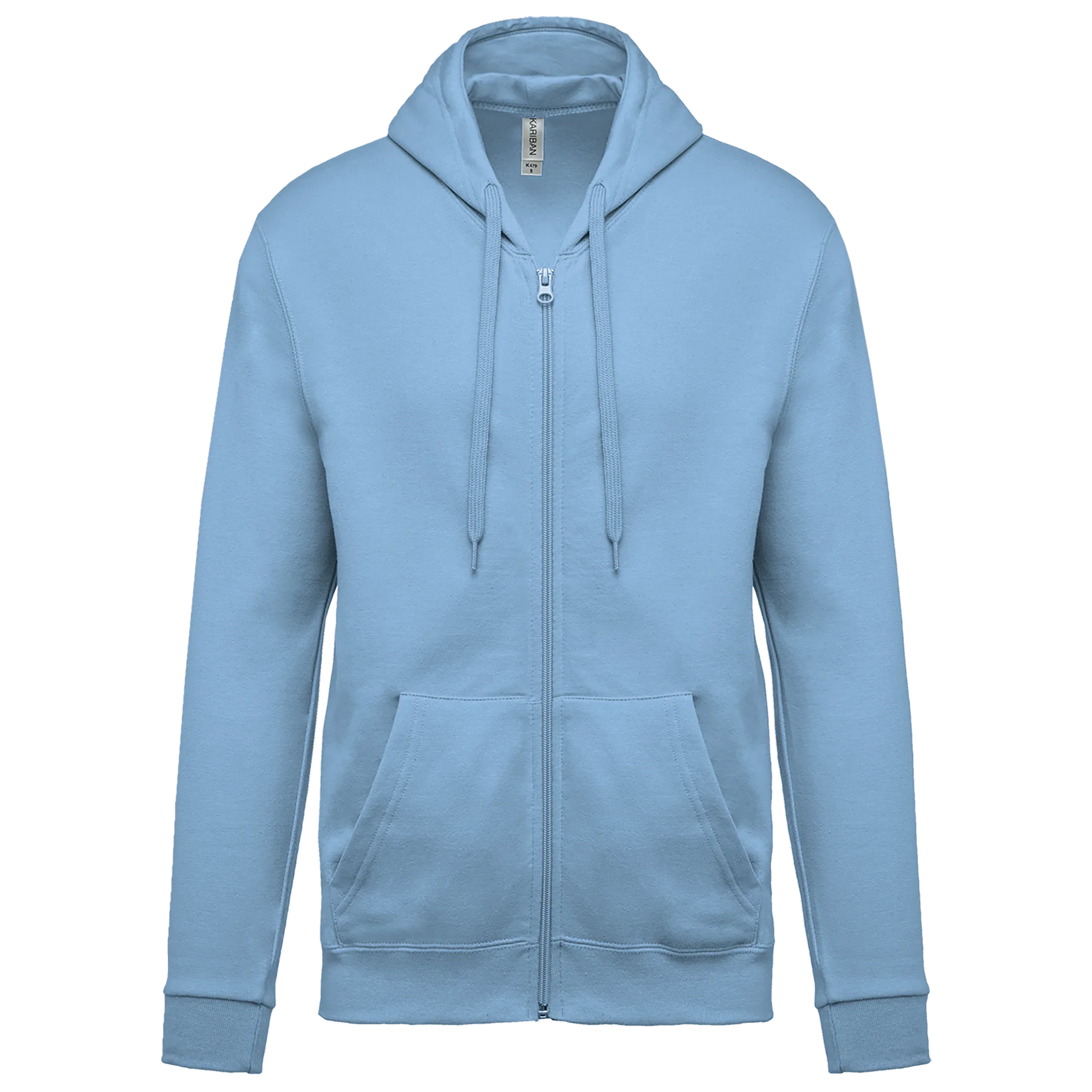 K479 - Sweat-shirt zippé capuche unisexe - Occifloc