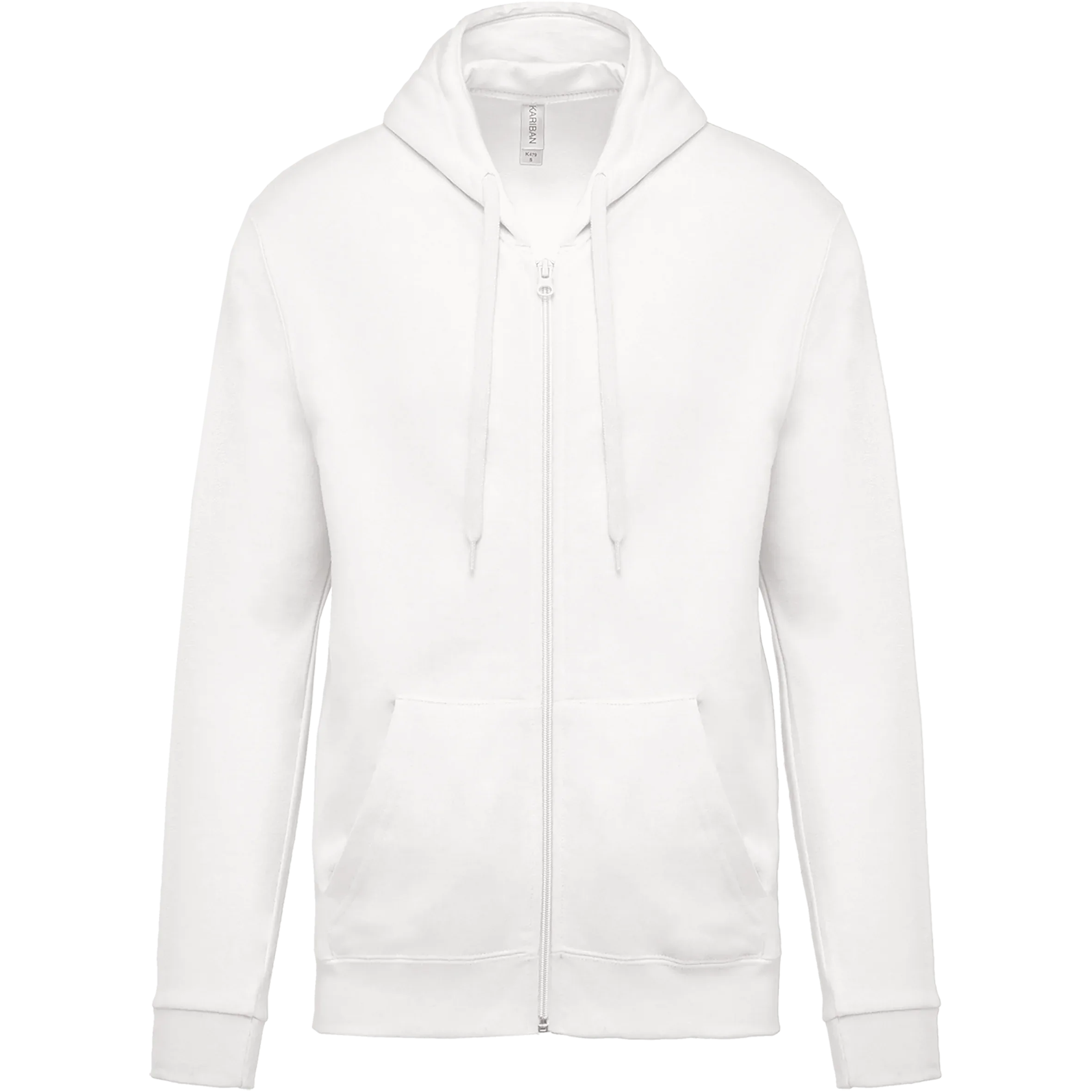 K479 - Sweat-shirt zippé capuche unisexe - Occifloc