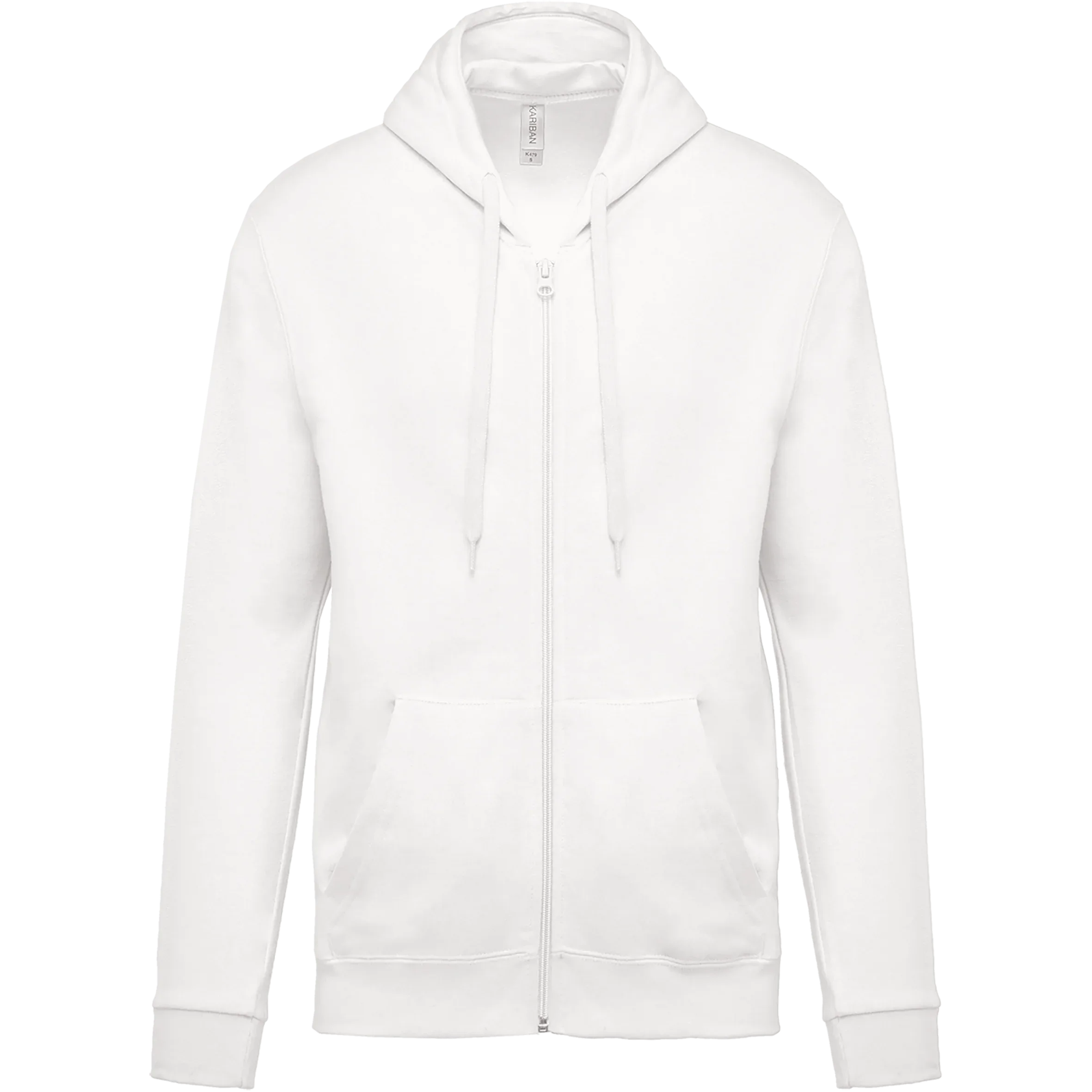 K479 - Sweat-shirt zippé capuche unisexe - Occifloc