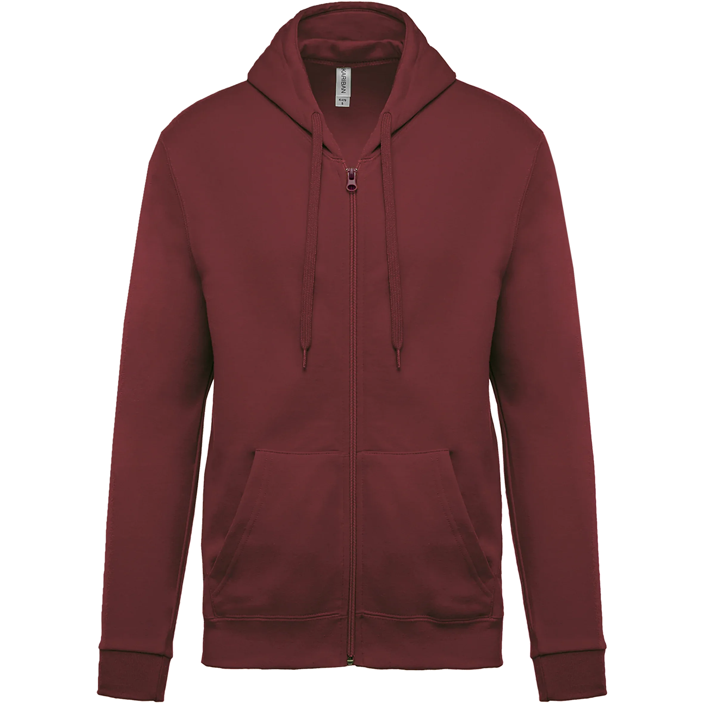 K479 - Sweat-shirt zippé capuche unisexe - Occifloc