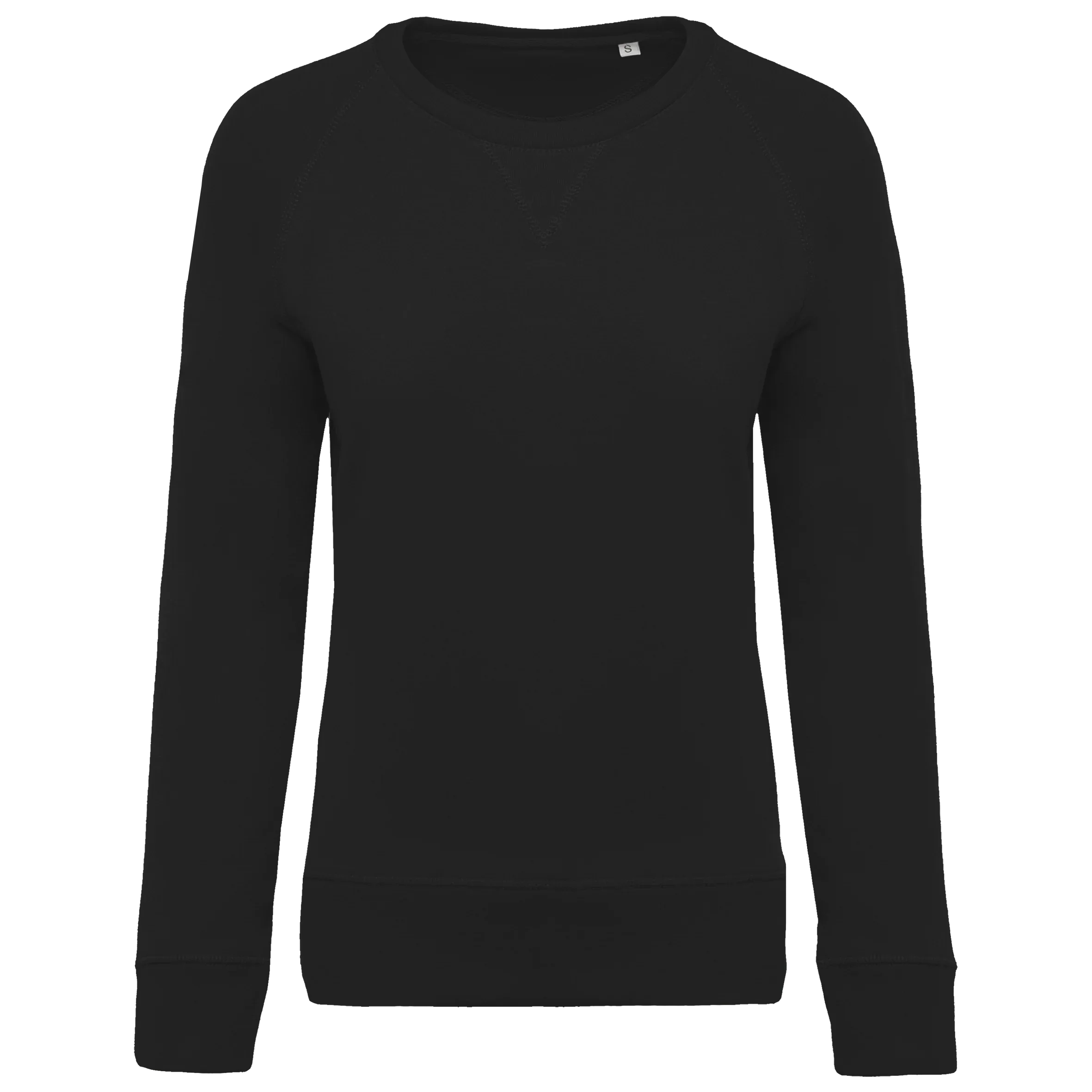 K481 - Sweat-shirt Bio col rond manches raglan femme - Occifloc
