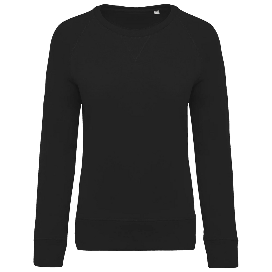 K481 - Sweat-shirt Bio col rond manches raglan femme - Occifloc