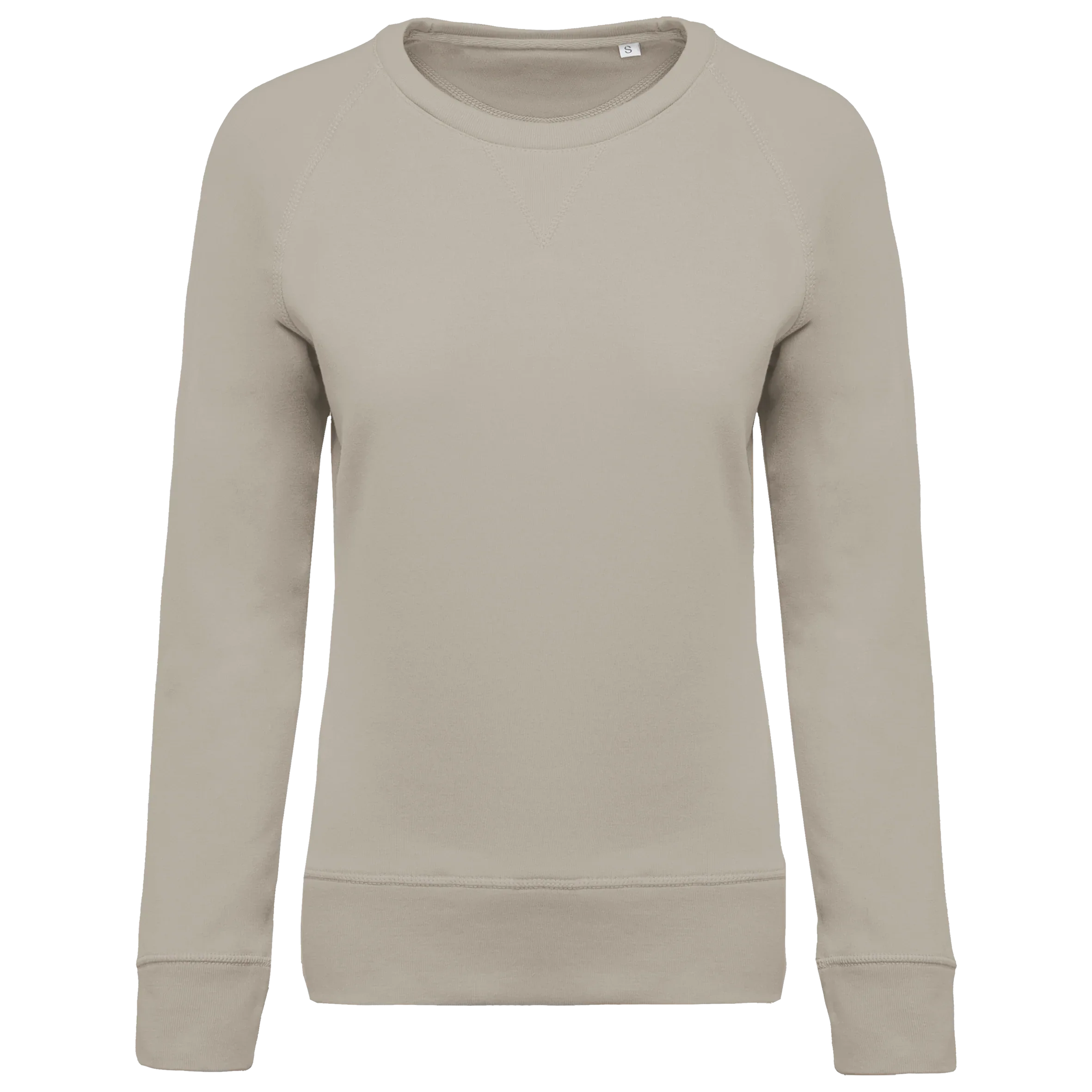 K481 - Sweat-shirt Bio col rond manches raglan femme - Occifloc