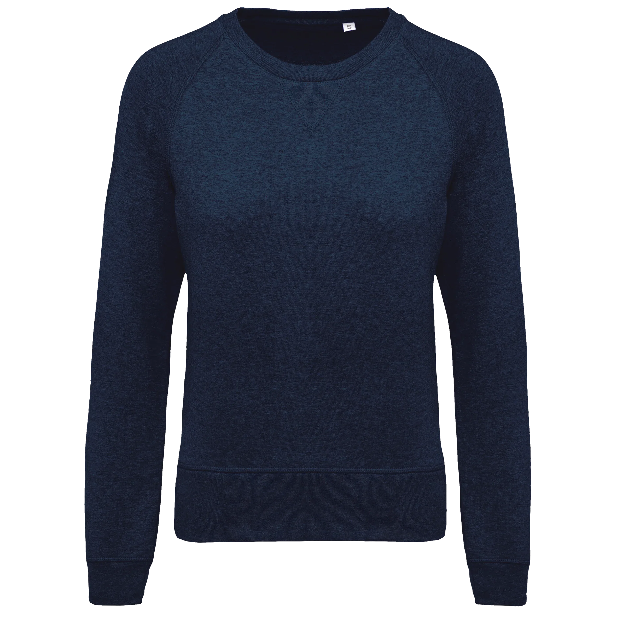 K481 - Sweat-shirt Bio col rond manches raglan femme - Occifloc