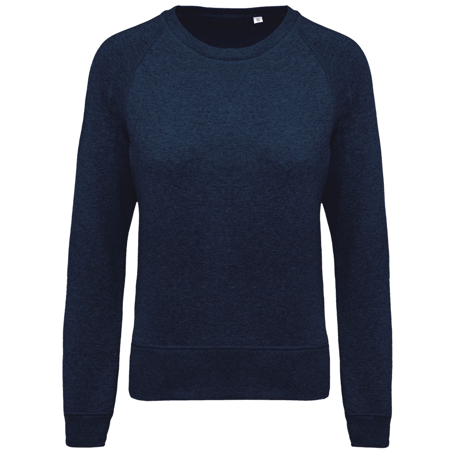 K481 - Sweat-shirt Bio col rond manches raglan femme - Occifloc