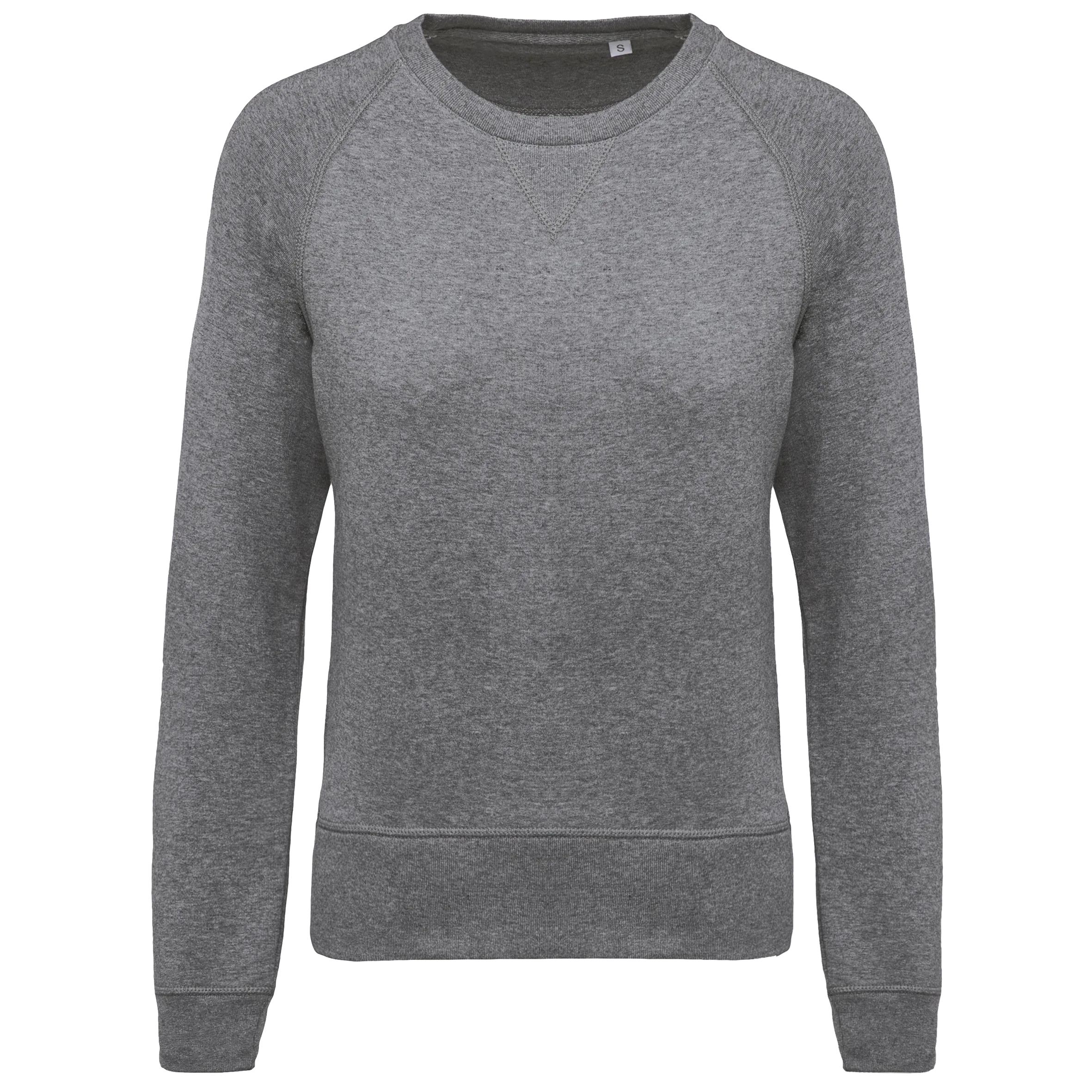 K481 - Sweat-shirt Bio col rond manches raglan femme - Occifloc