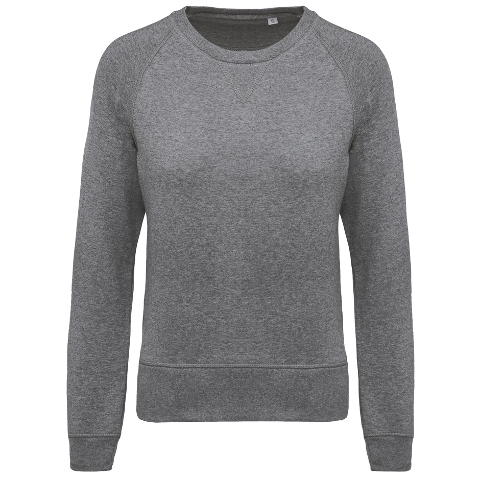 K481 - Sweat-shirt Bio col rond manches raglan femme - Occifloc
