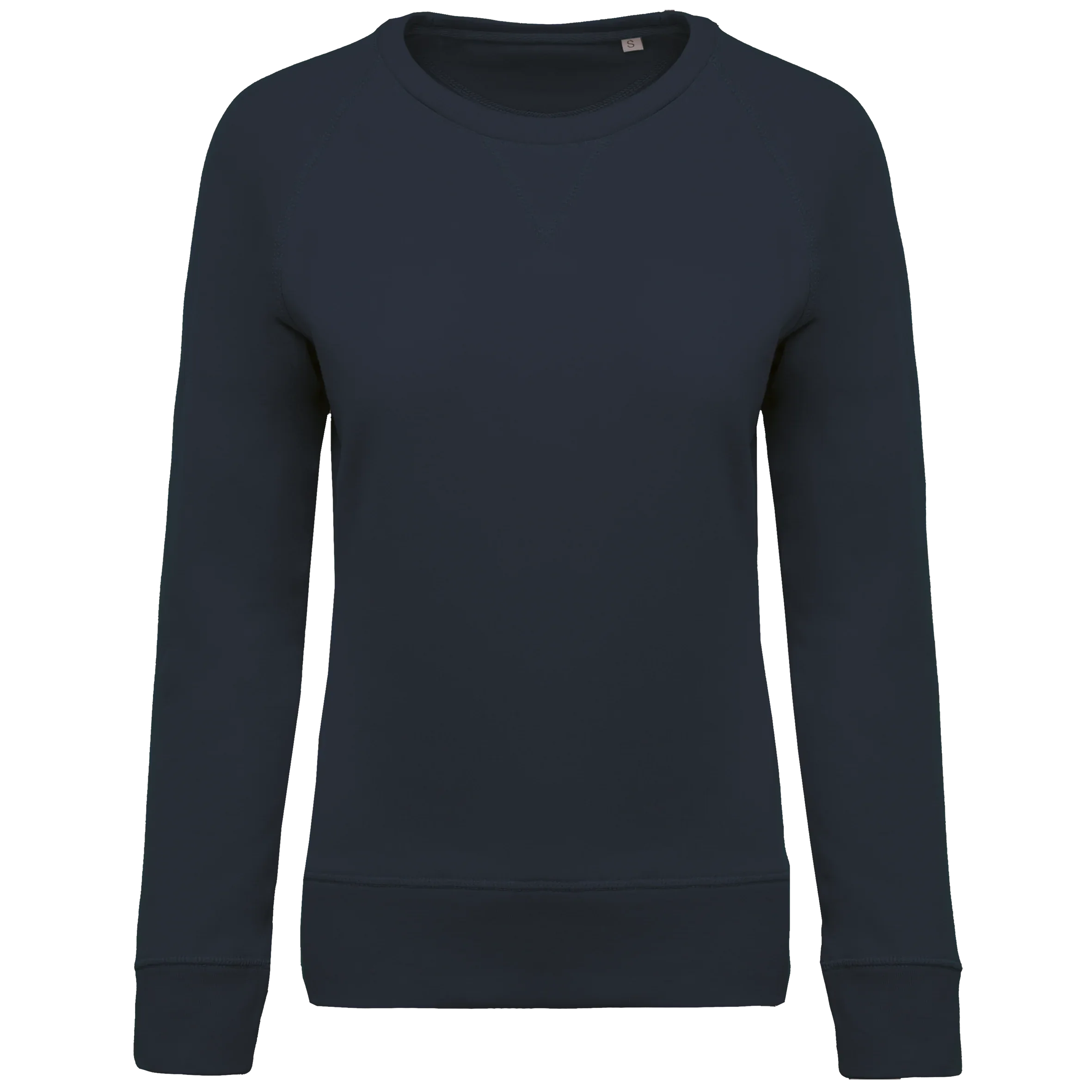 K481 - Sweat-shirt Bio col rond manches raglan femme - Occifloc