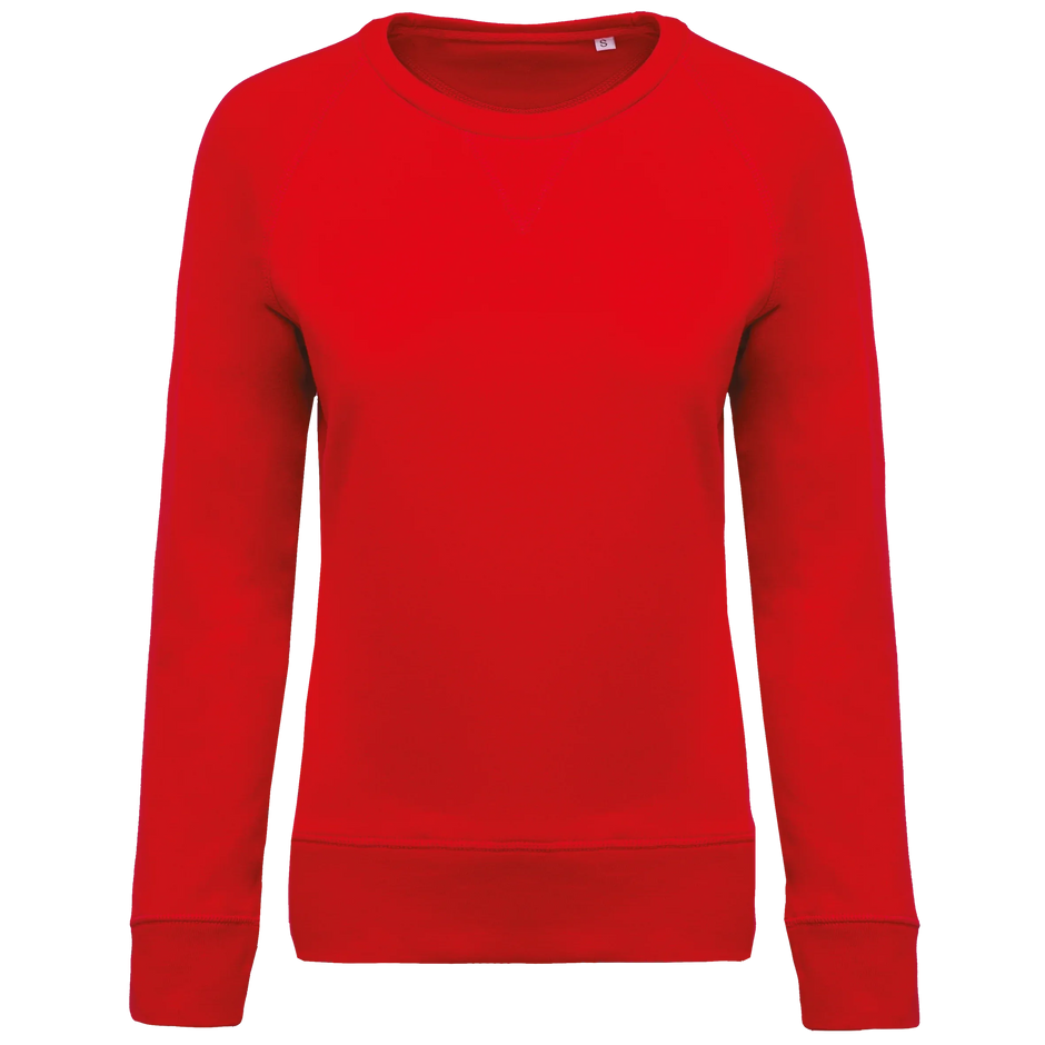 K481 - Sweat-shirt Bio col rond manches raglan femme - Occifloc
